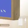 Blauw - I am that woman - Sierlijk - Minimalistisch Light Box met batterij (Wandlamp) middel -USP_websiteoplaadbaarNL