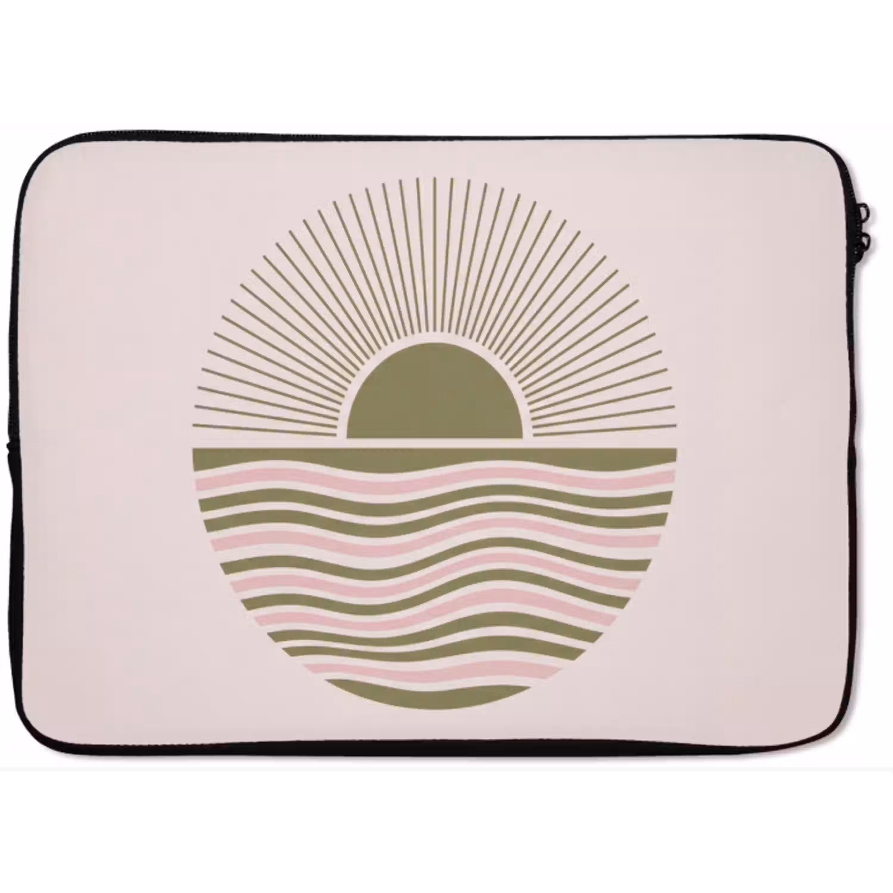 Zon - Zee - Abstract - Modern - Roze laptophoes neopreen klein -zkaufland3dotto