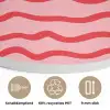 Speels - Patroon - Rood Akoestische PET Vilt - Rond klein 838 -closeup_DE