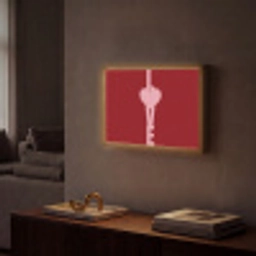 Love - Hart - Rood Light Box met batterij (Wandlamp) middel -sfeer1