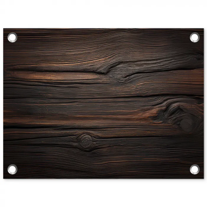 Hout - Grillige nerven tuinposter los doek klein -3d