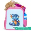 Dinky draakje Kinderrugzak - Roze middel -inhoud_NL