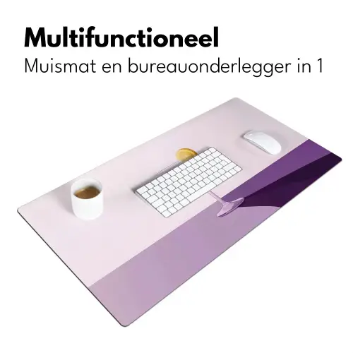 Cocktail - Paars - Minimalistisch - Citroen Muismat XXL klein -sfeer4