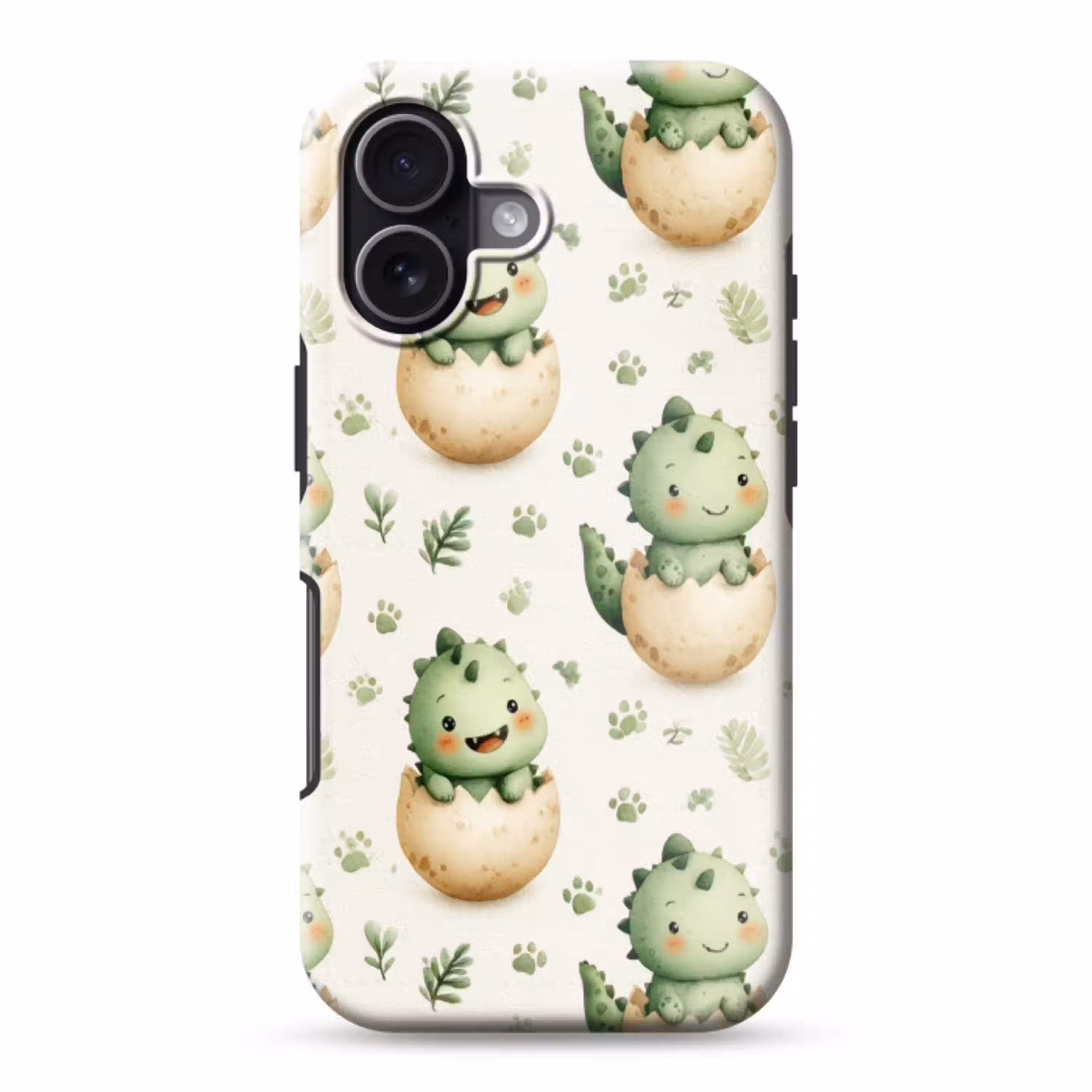 Dino - Eieren - Groen Toughcase MagSafe Apple iPhone 17 klein 1017 -3d