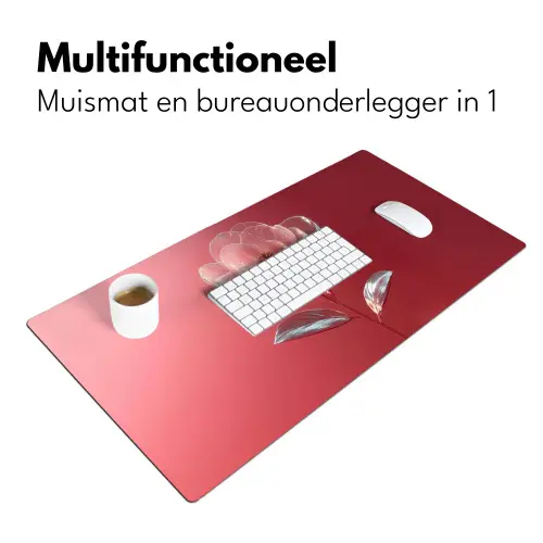 Sierlijk - Bloem - Roze - Glazen Muismat XXL klein -sfeer4
