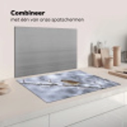Vogel - Tak - Sneeuw - Winter Inductie beschermer vinyl 3mm klein -wsfeer7_website