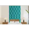 Patroon - Ruiten - Blauw fotobehang vinyl groot 64 -bed