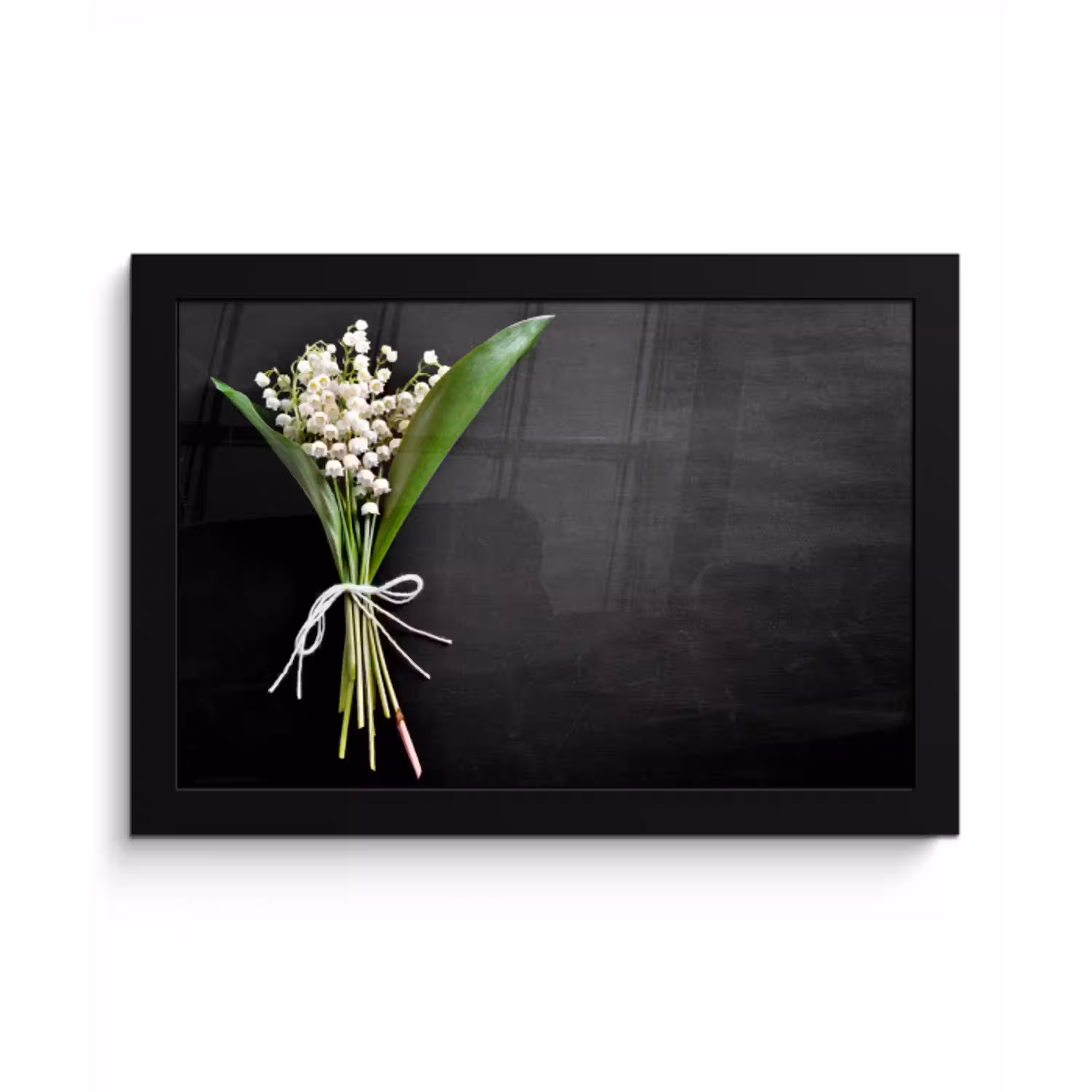 bloemen-5-1-1 fotolijst zwart zonder passe partout klein -3d
