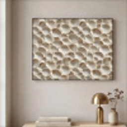 Schelpen - Waaiervorm - Wit Textielframe zwart klein 947 -sfeer2
