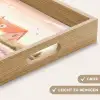Lavendelveld - Huis - Paars Dienblad Rechthoek middel -USP_HandgreepDE