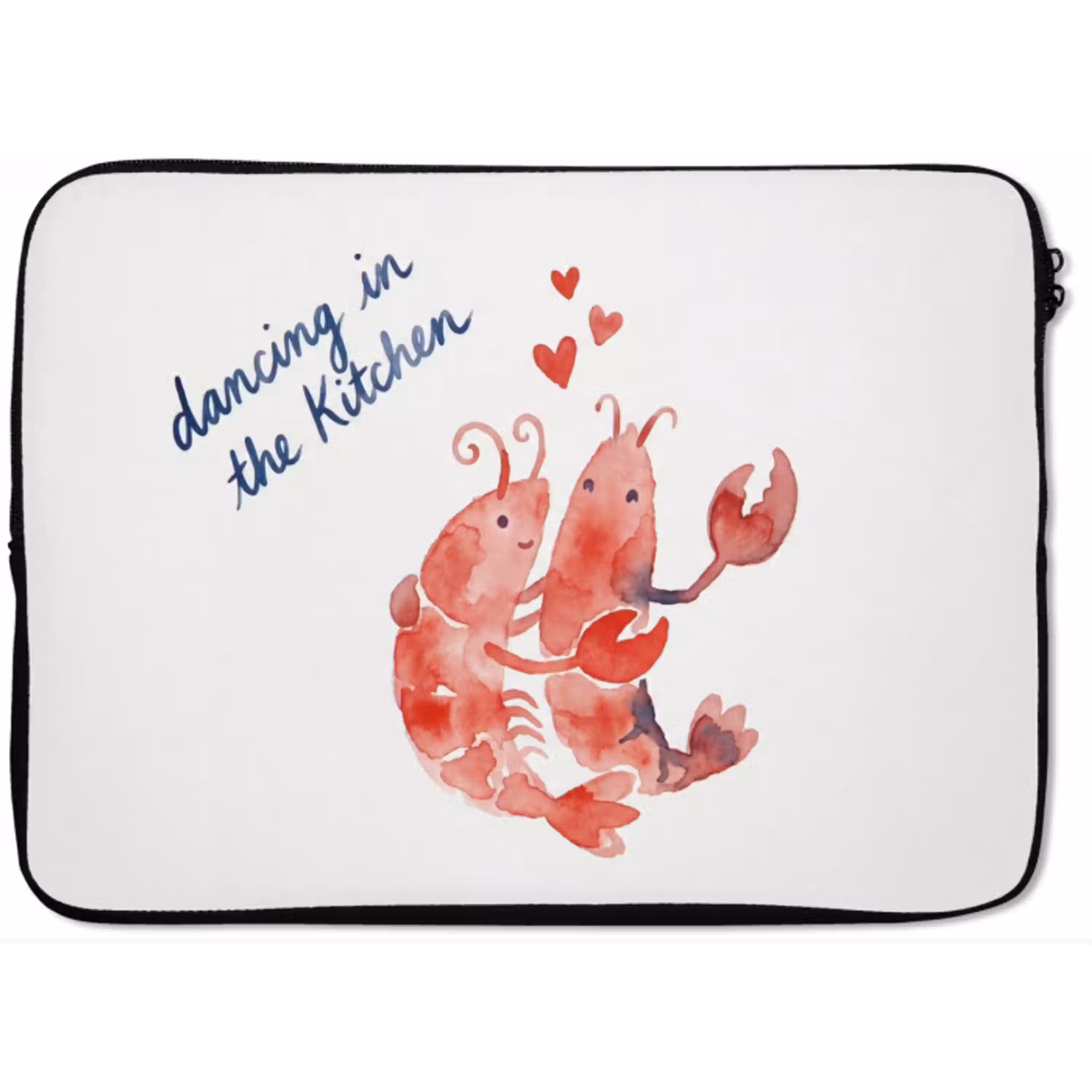 Dier - Dans - Liefde - Waterverf - Rood laptophoes neopreen klein -zkaufland3dotto
