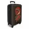 Tattoo style- Realistische slang op bruine achtergrond NBS - Handbagage koffer - Kinderen Unisex middel -productfoto_3d