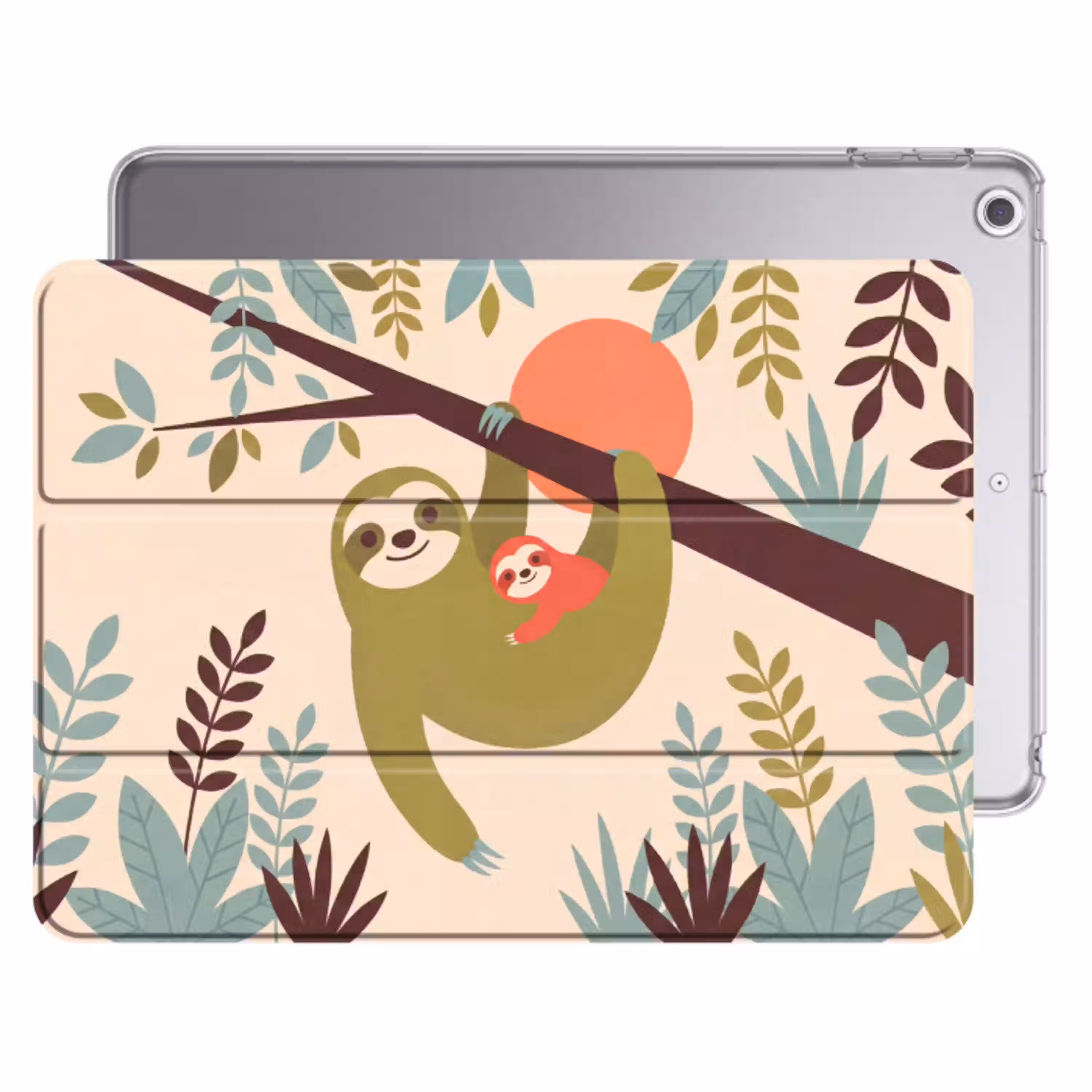 Dieren - Moeder - Baby - Natuur - Groen Apple iPad 2017 middel -threedimensional_3d_global