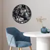 Springen - Paard - Zwart - Wit Fotolijst rond zonder passe partout klein -sfeer2