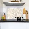 Beige - Geometrie - Patronen - Abstract Inductie beschemer met haakjes klein 777 -sfeer2