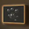 Discoballen - Minimalistisch - Zwart Light Box met batterij (Wandlamp) middel -z3d_website