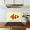 Vis - Oranje - Strepen keuken achterwand spatscherm klein -sfeer2