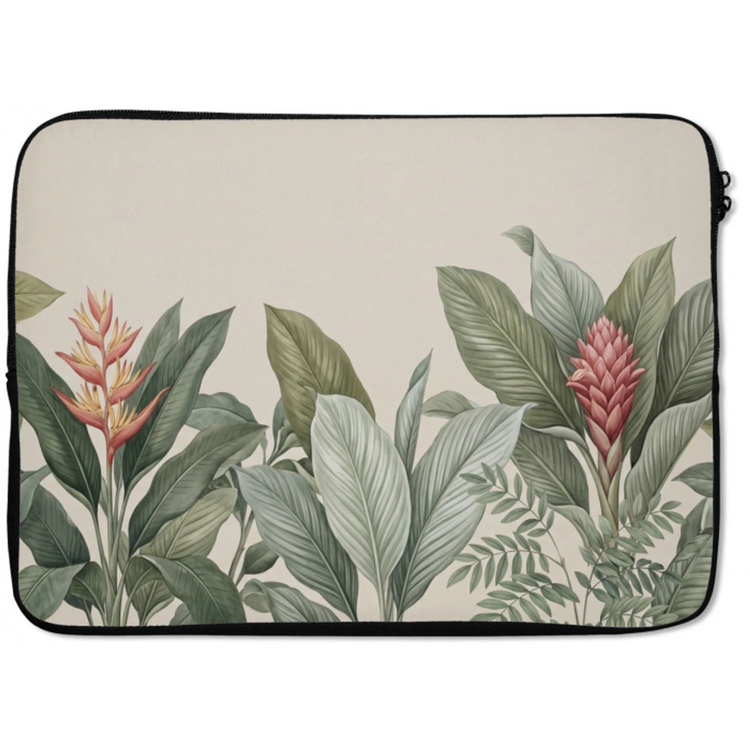 Tropisch - Planten - Modern - Groen laptophoes neopreen klein -zkaufland3dotto