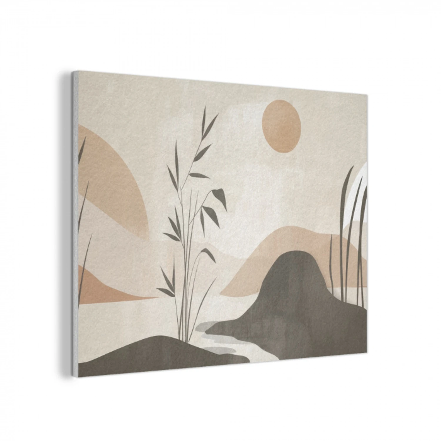 Japandi - Landschap - Beige PET vilt klein -3d