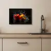 Paprika - Water - Zwart - Groente - Rood - Geel KitchenYeah - Keuken - Fotolijst klein -sfeer2