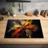 Specerijen - Explosie - Oranje Inductie beschermer vinyl 3mm klein -sfeer5