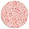 Vloeiend - Olieverf - Roze Wandcirkel plexiglas klein 852 -3d