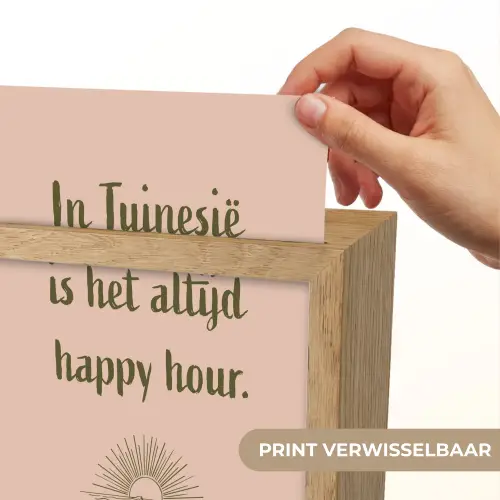 Tuin - Roze - Quote - Zon Light Box met kabel (Wandlamp) klein -USP_websiteprintNL