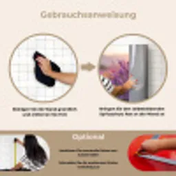 Lavendel - Paars - Zonlicht keuken achterwand spatscherm klein -gebruiksaanwijzing_DE