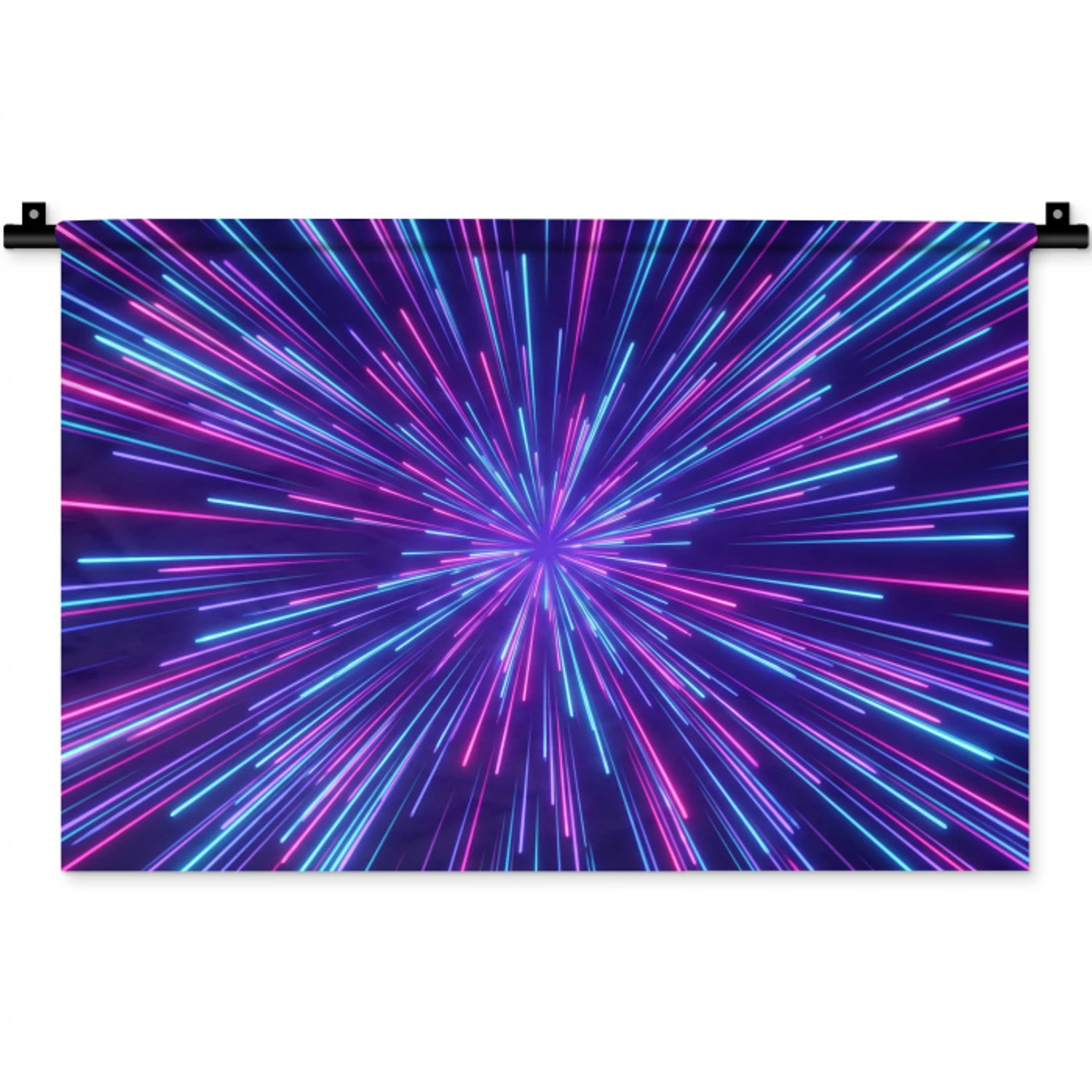 Dynamisch - Ruimte - Kleurrijk Wandkleed katoen klein -zz3d