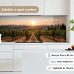 Wijngaard - Zonsondergang - Landschap keuken achterwand 2 middel -sfeer4_IT