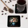 Roze - Bloemen - Vaas - Kleuren onderzetter kurk middel -sfeer2