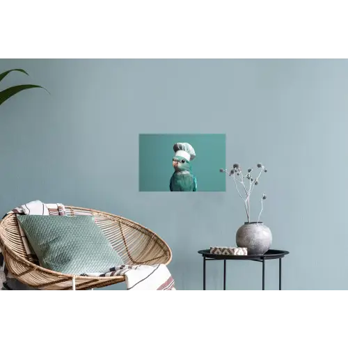 Parkiet - Vogel - Koksmuts - Cute Muursticker klein -plant
