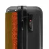 Rood groen slangenhuid met symmetrische schubstructuur NBS - Handbagage koffer - Volwassenen Unisex middel -slot