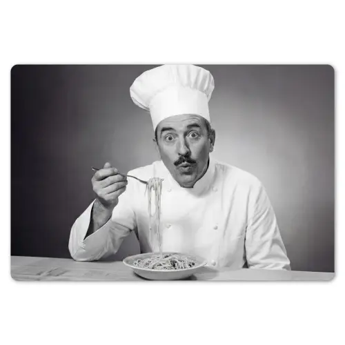 Chef - Spaghetti - Pasta Placemat vinyl groot -zzsfeer1_Kitchenyeah-website