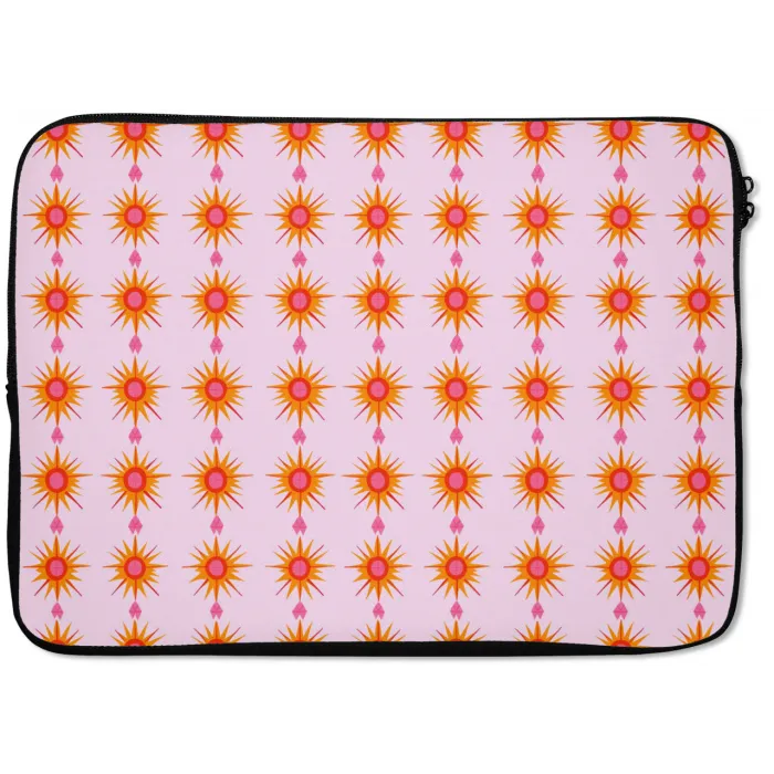 Zon - Motief - Roze laptophoes neopreen klein 279 -zkaufland3dotto
