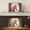 Paard - Natuur - Bloemen - Vlinders - Bos Light Box met batterij (Wandlamp kind) middel -sfeer3_kind