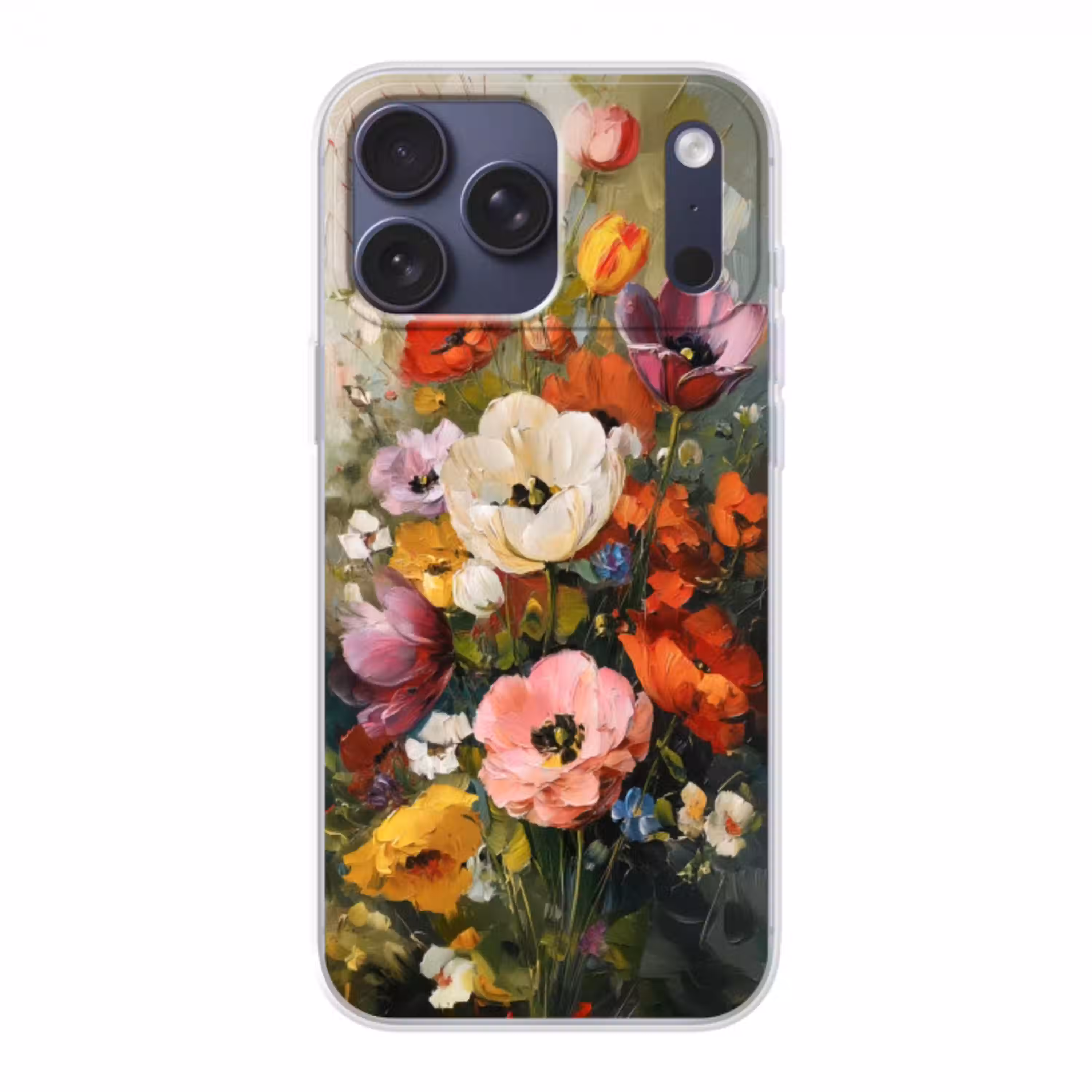 Vrolijk boeket - Dynamisch - Subtiele kleurspatten Telefoonhoesje iPhone 17 Pro Max klein -3d