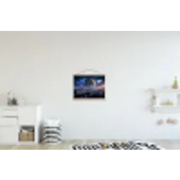 Fantasy - Kosmos - Landschap textielposter latten blank klein -kinderkamer