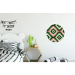 Ontwerp - Organisch - Kleurrijk Wandcirkel aluminium klein 190 -kinderkamer
