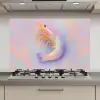 Garnaal - Subtiele structuur - Blauw - Roze keuken achterwand spatscherm klein -3d_website