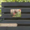 Vlinder op zomerbloem tuinposter los doek klein -sfeer3