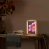 Roze - lelie - Dauwdruppels Light Box met kabel (Tafellamp) klein -sfeer4