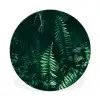 Bladeren - Jungle - Natuur - Tropisch - Planten Wandcirkel aluminium klein -3d