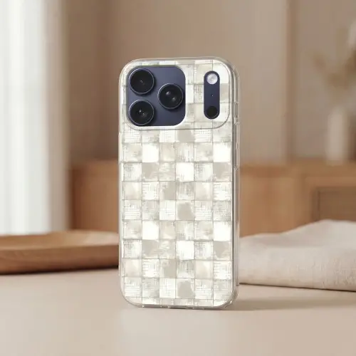 Tegel - Patroon - Verweerd Telefoonhoesje iPhone 17 Pro klein 878 -sfeer2