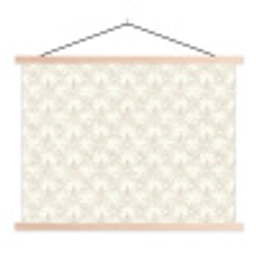 Patroon - Bloemen - Beige textielposter latten blank klein 122 -3d