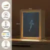 Oceaan - Walvishaai - Donkerblauw - Vlekken Light Box met kabel (Tafellamp) klein -USP_NL