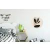 Plant - Beige - Japandi Wandcirkel aluminium klein -kinderkamer