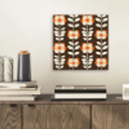 Bloemen - Retro - Bruin aluminium wit klein 46 -sfeer1