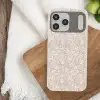 Bloemenprint - Grijs - Crème Telefoonhoesje iPhone 17 Pro Max klein 879 -sfeer1
