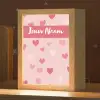 Hartjes - Patroon - Roze Light Box met kabel (Kinderlampje) klein -zzz_3d_website